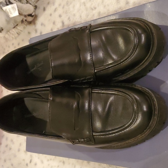 Black Slip On Loafers - Picture 3 of 5